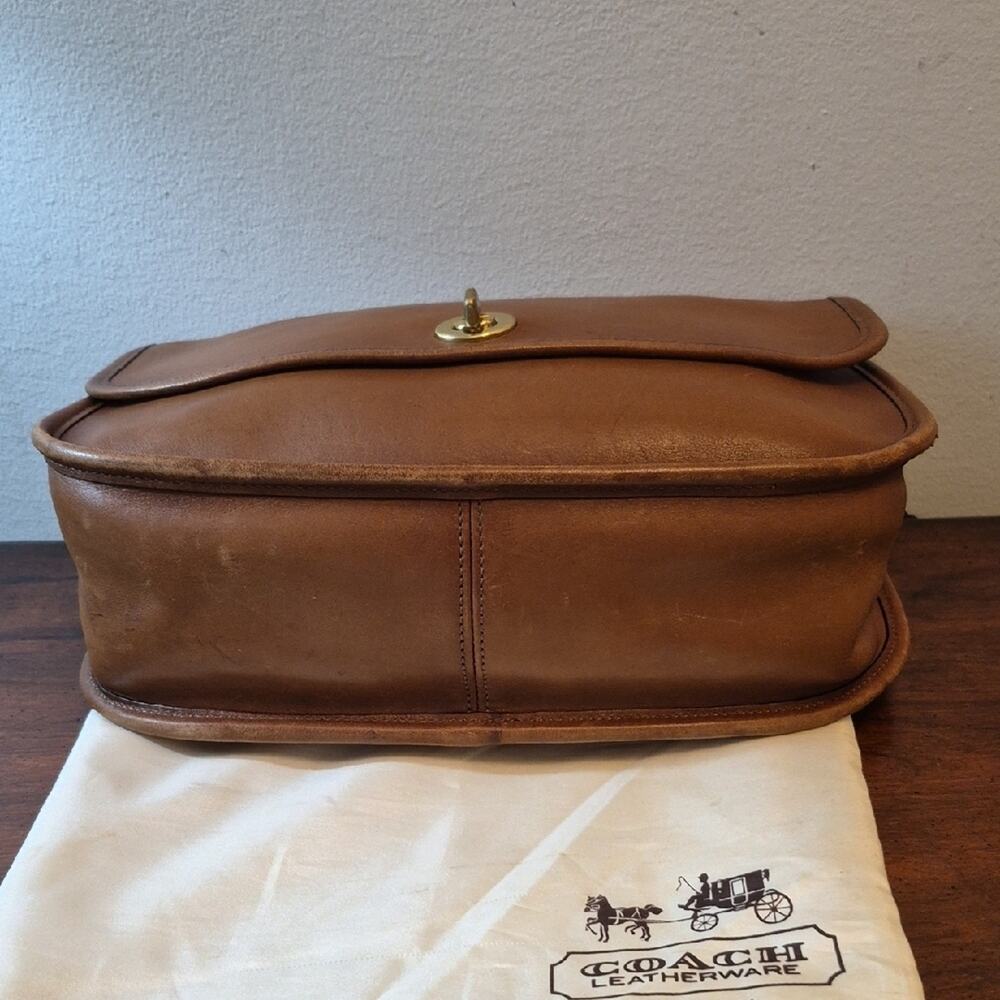 Coach City Bag Tan Leather Shoulder Crossbody Bag and Wallet Set Checkbook 9790 - Picture 8 of 16